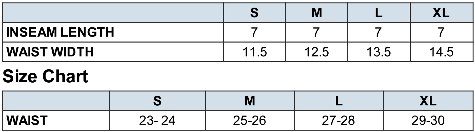 Team 365 Youth Zone Performance Shorts Size Chart