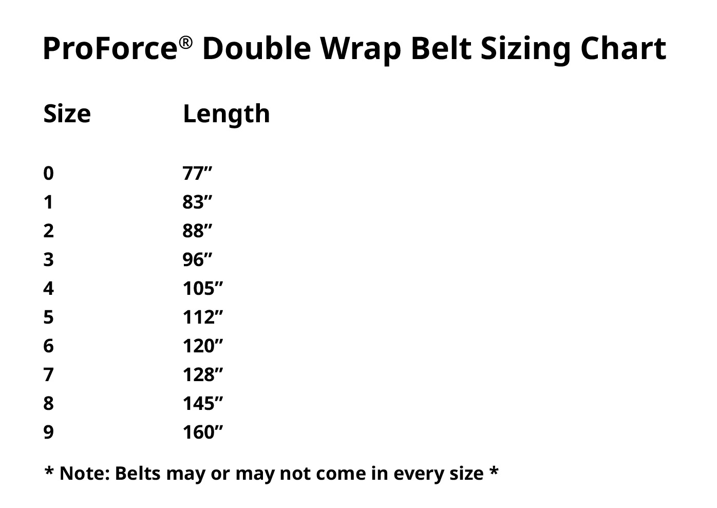 ProForce® 1.75 Double Wrap Solid Karate Belt