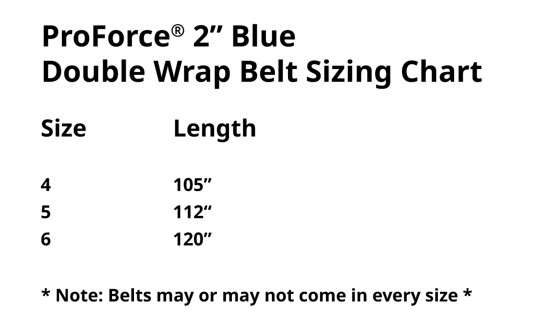 ProForce® 2'' Double Wrap Blue Karate Belt | PROFORCEMA