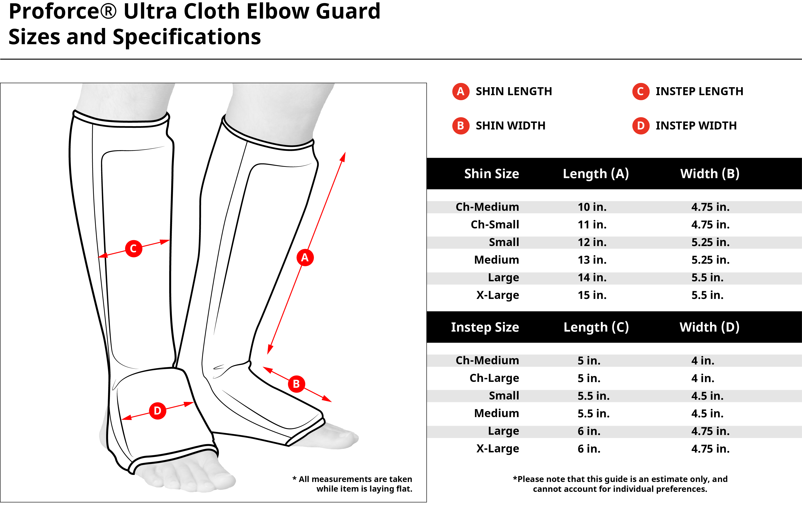 Details about   ProForce® Shin Guard Cloth Material 