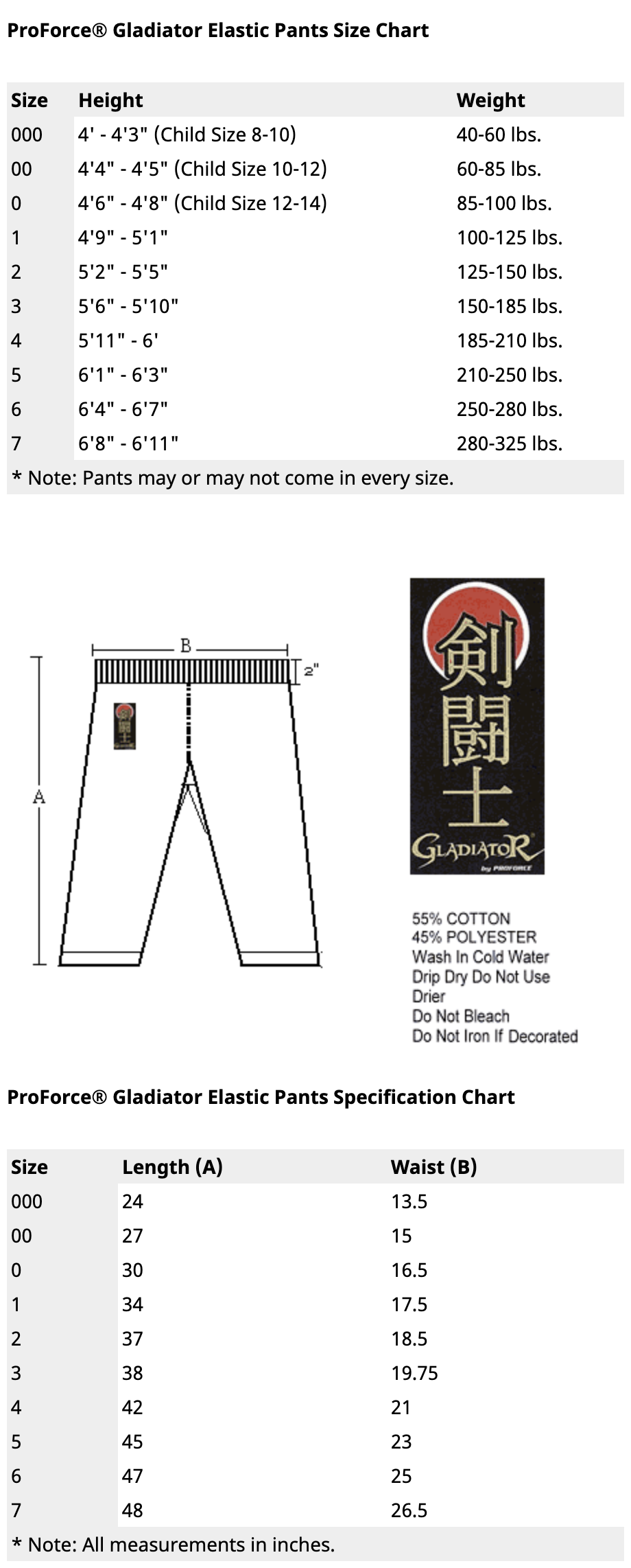 Size Chart Image