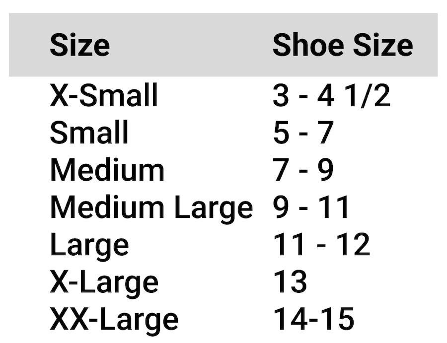 Hayabusa wing strike kicks size spec chart